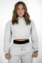 Nova Set Cropped Hoodie - Ash