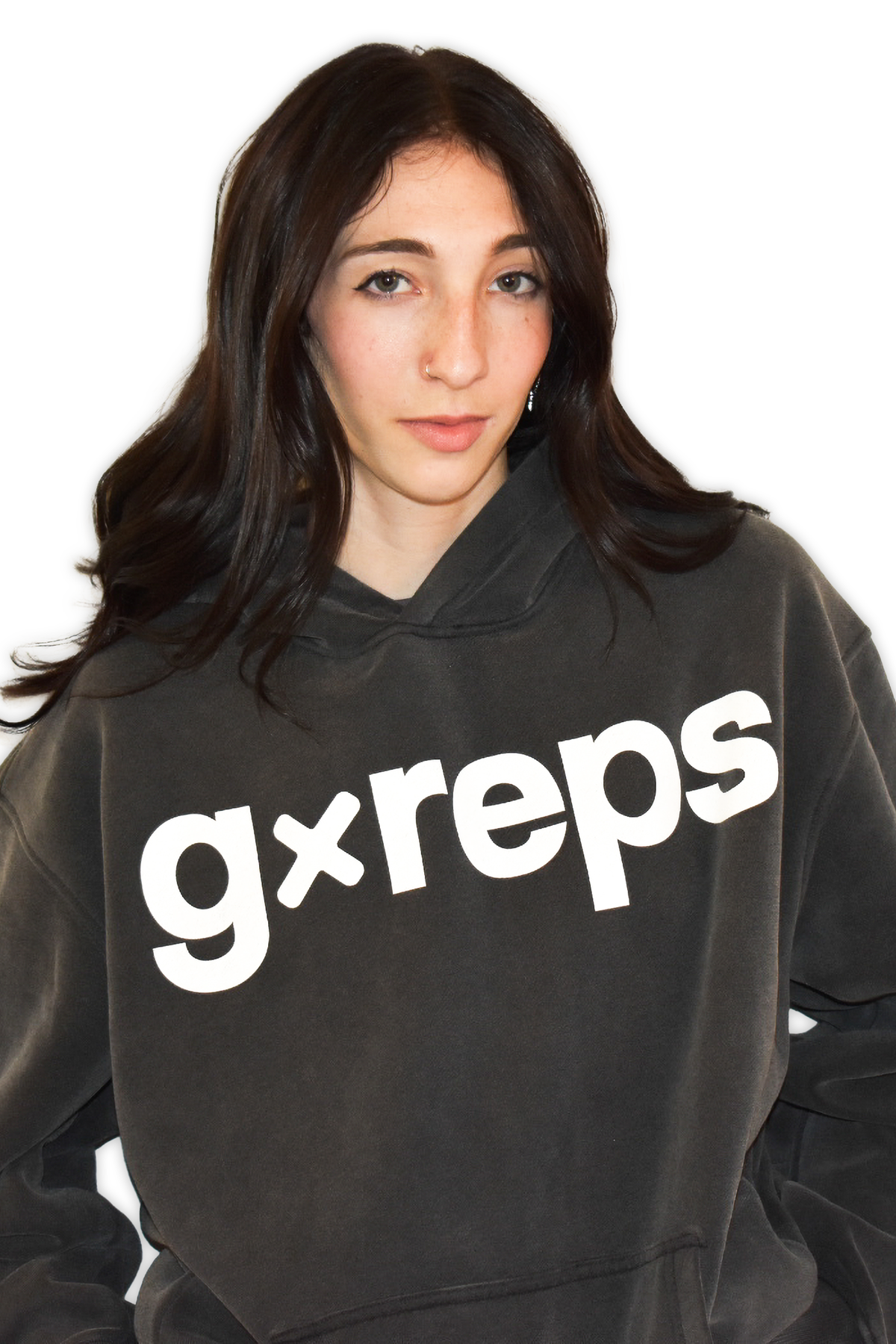 Frost Oversized Hoodie — Black
