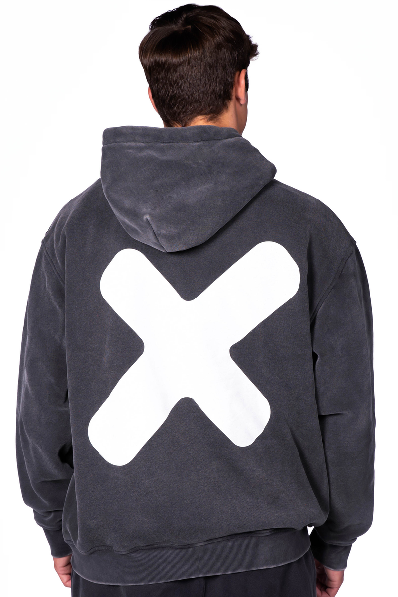Frost Oversized Hoodie — Black